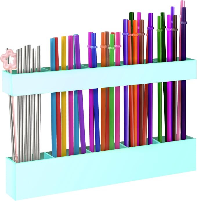 9.5” Large Acrylic Straw Holder by Rycid