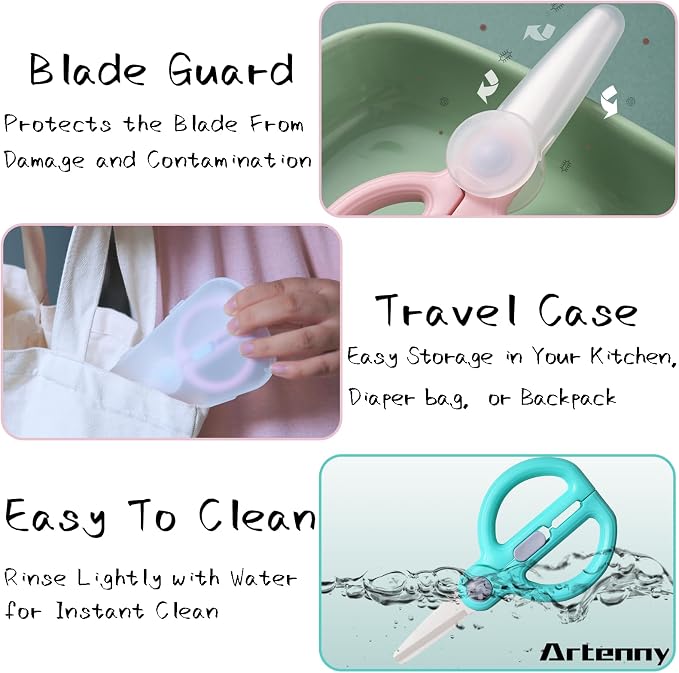 Ceramic Baby Food Scissors Kids - Image 4