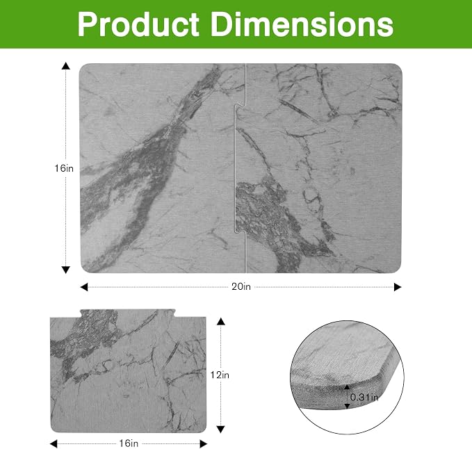Luxspire Large Stone Drying Mat - Image 8