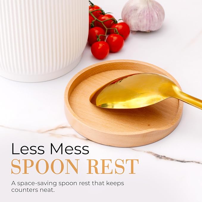 STYLED SETTINGS White Ceramic Utensil Holder - Image 4