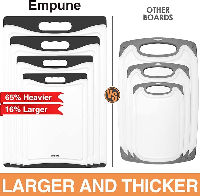 Empune Extra Large Cutting Boards, Plastic Cutting Boards - Image 2