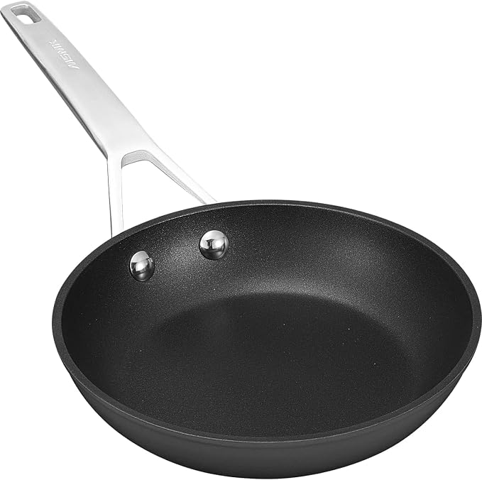 MsMk Small Egg Pan，8 1/2 inch Titanium and Ceramic Nonstick Omelette Pan，Small by MSMKPROCOOKWARESINCE1987