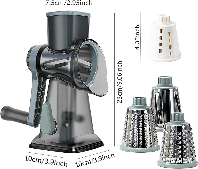 KalraMay Cheese Grater, Rotary Cheese Grater - Image 6