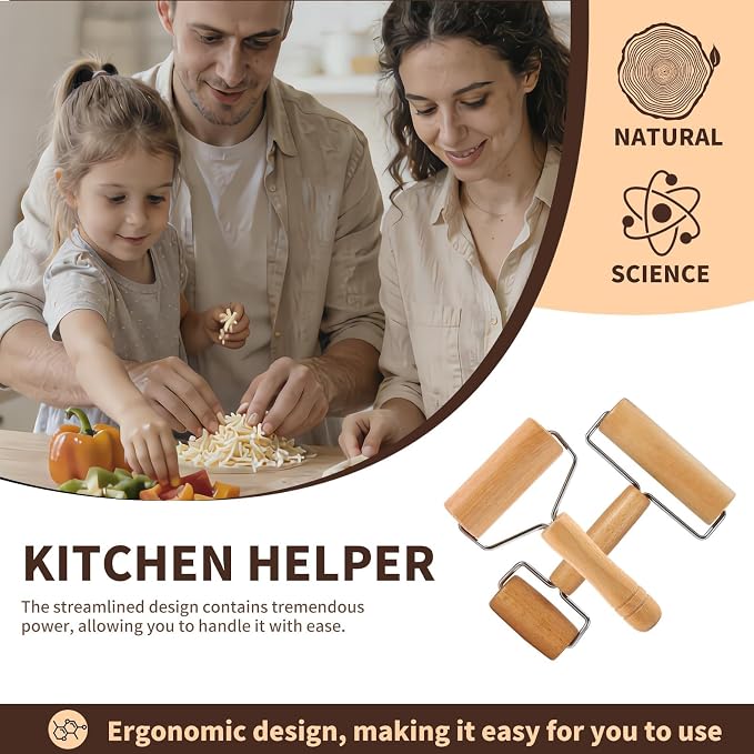 Small Wooden Rolling Pin for Dough Mini Dough Roller - Image 4