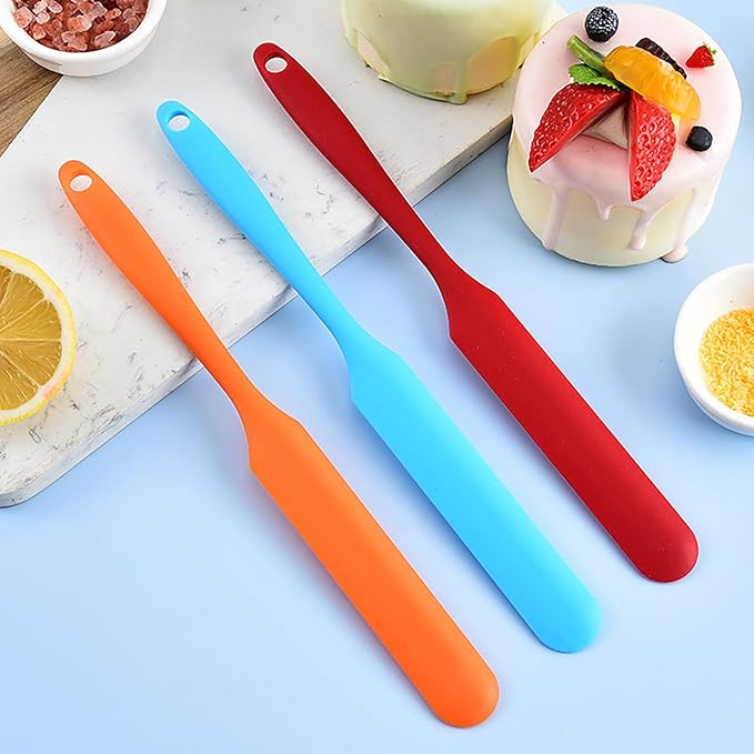 【5 Pack】Silicone Jar Spatula, Long Handle Jar Scraper Spurtle, Sourdough Spatula - Image 5