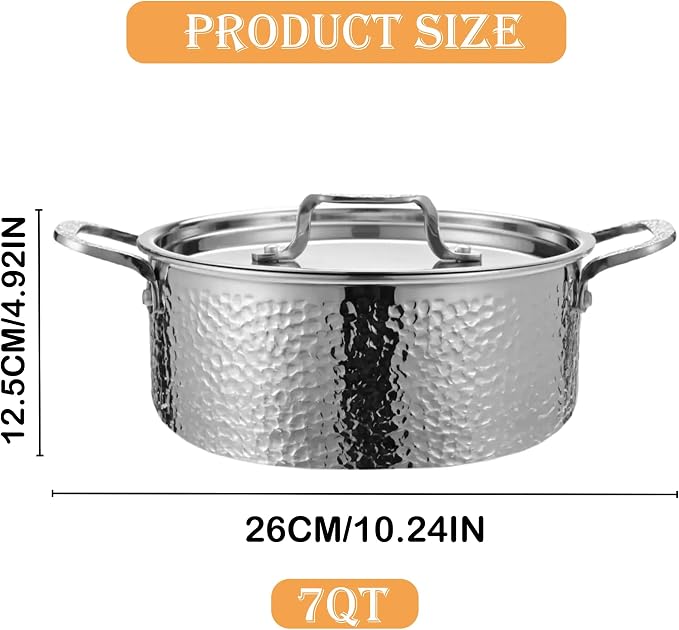 Vivicreate Tri-Ply Stainless Steel Stockpot – Deep Cooking Pot - Image 9