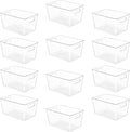 YIHONG 12 Pack Clear Pantry Organizer Bins, Plastic Containers by YIHONG