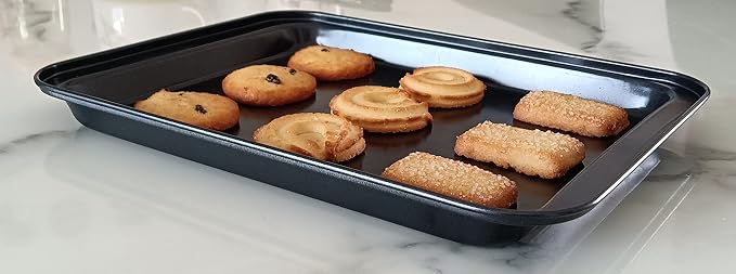 Small Baking Sheet Nonstick 9.45 X 7.09 Inch, 8 Inch Mini Cookie Tray Toaster - Image 5