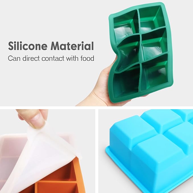 Excnorm Silicone Ice Cube Trays 3 Pack - Image 3