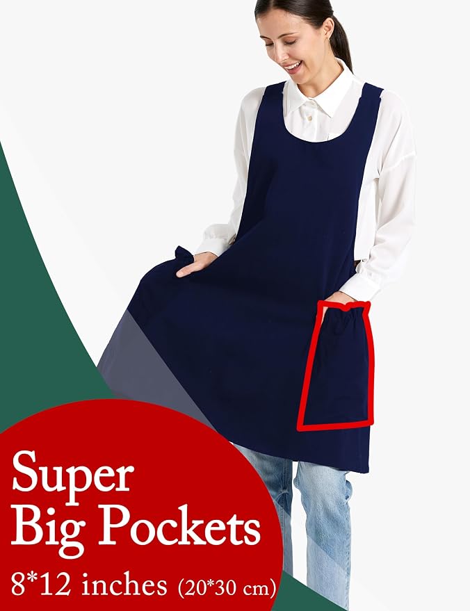 Cozy Adjustable Cross Back Aprons - Image 3