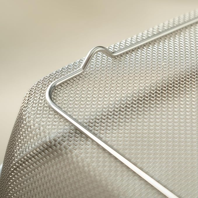 18/8 Stainless Steel Fine Mesh Strainer Basket - Image 3