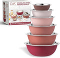 COOK WITH COLOR Stainless Steel Mixing Bowls Set by CookwithColor