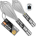 Walfos Mini Whisk, 6+8 in Small Whisk, 304 Stainless steel Whisks Heat by Walfos