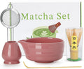 5PCS Pink Matcha Set - 17OZ Ceremonial Bowl by JardinTesoro