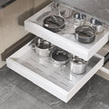 Seinloes 1 Pack Pull Out Cabinet Organizer 21" Deep, Full Extension 3 Slide by Seinloes