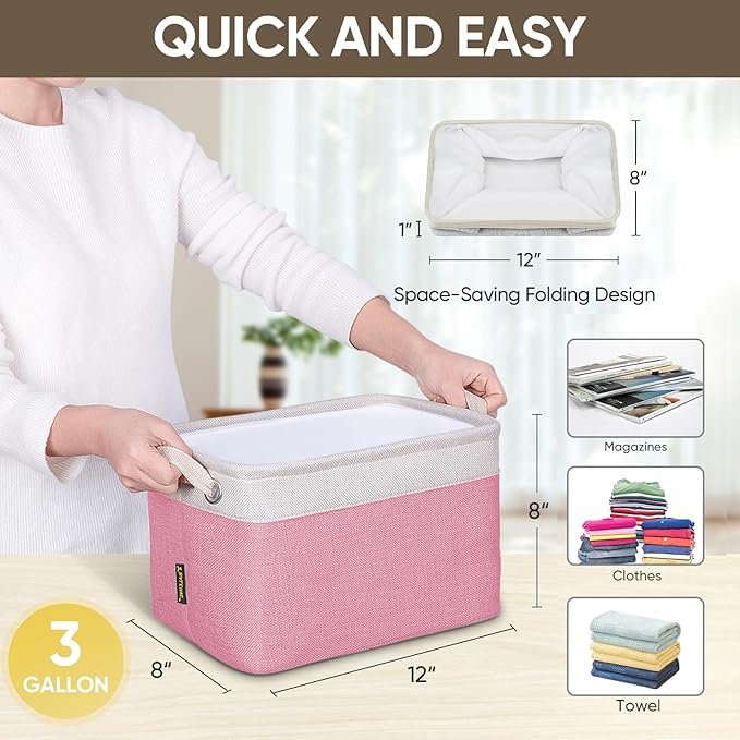 BALEINE 2 Pack Fabric Closet Storage Bins - Image 7