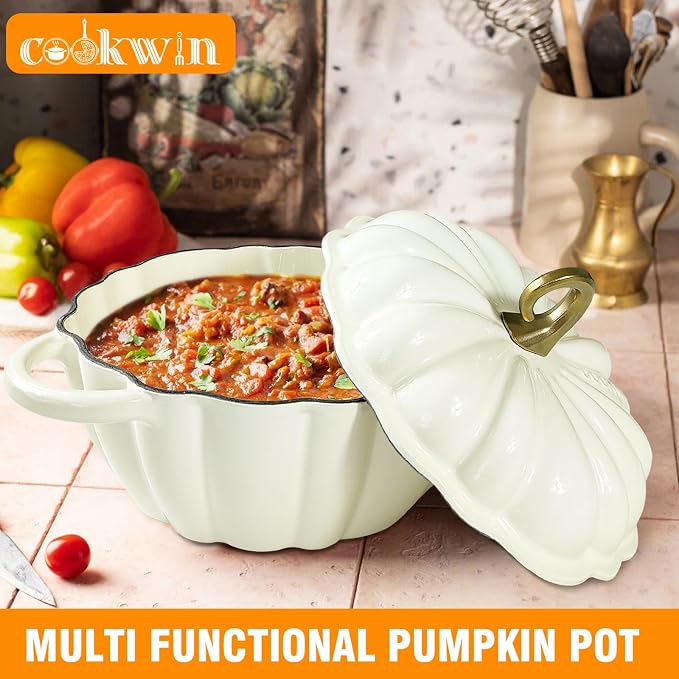 Pumpkin Cast Iron Dutch Oven - Image 5