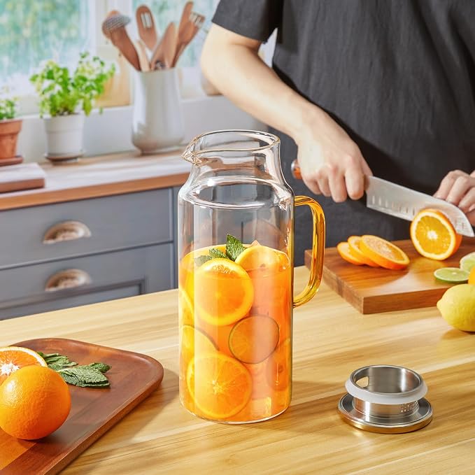 2 Liter 68 oz Glass Pitcher - Image 7