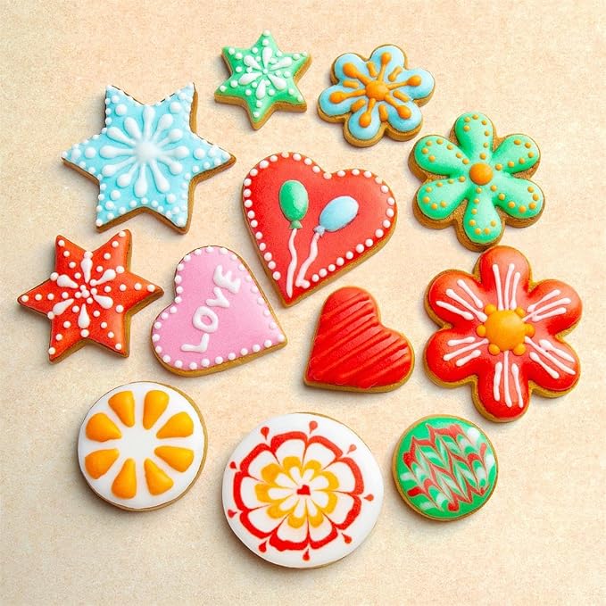 Metal Cookie Cutters Set 12 Pieces, Stainless Steel 3 Heart Cookie Cutters - Image 3