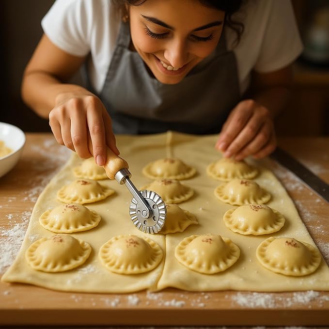 Pastry and Pasta Wheel 1.9 inch – Dough Crimper Ravioli Dumpling Pierogi Cutter - Image 7
