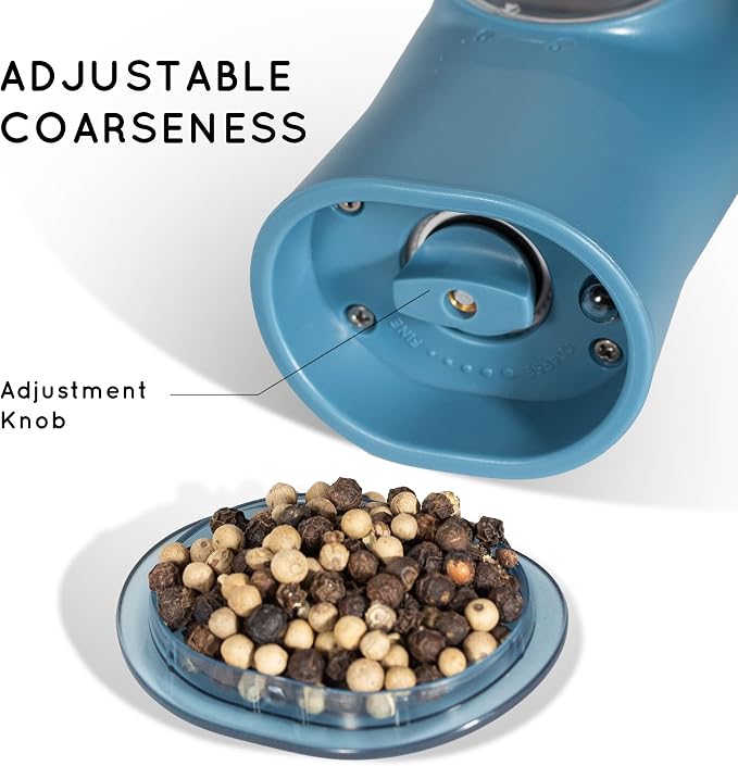 Flendy Gravity Electric Salt and Pepper Grinder Set Rechargeable, Automatic - Image 6