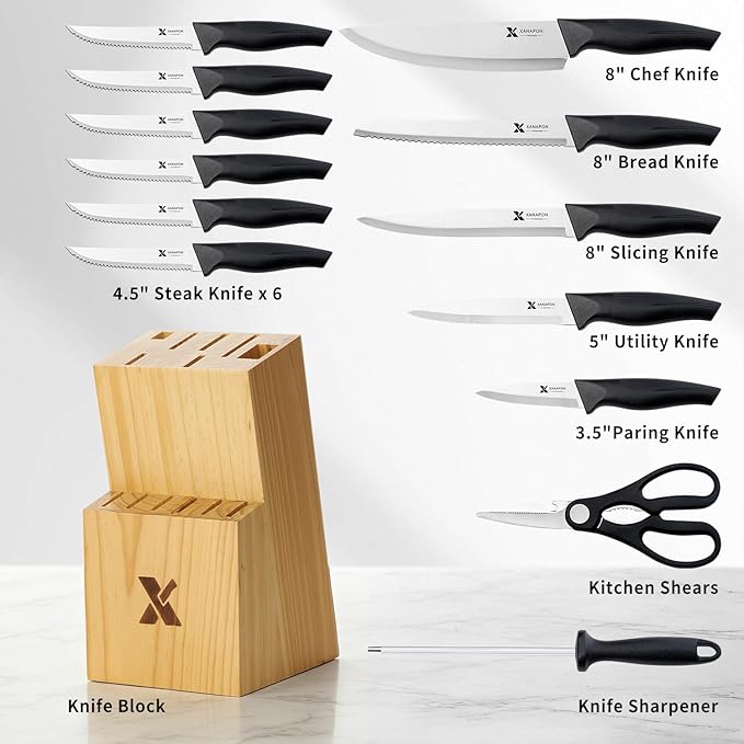 14 Pieces Kitchen Knife Set - Image 2