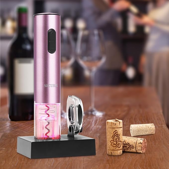 Secura Electric Wine Opener, Automatic Electric Wine Bottle Corkscrew Opener - Image 6