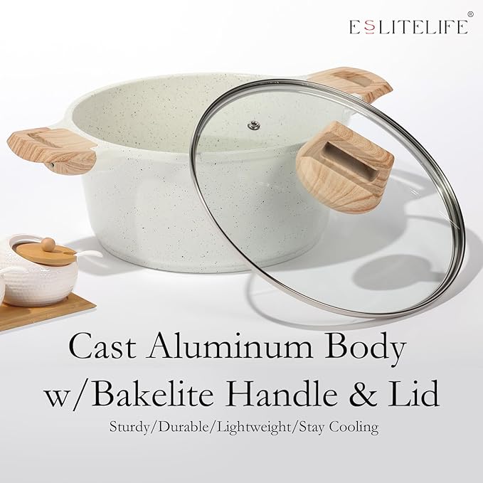 ESLITE LIFE Nonstick Stock Pot - Image 7