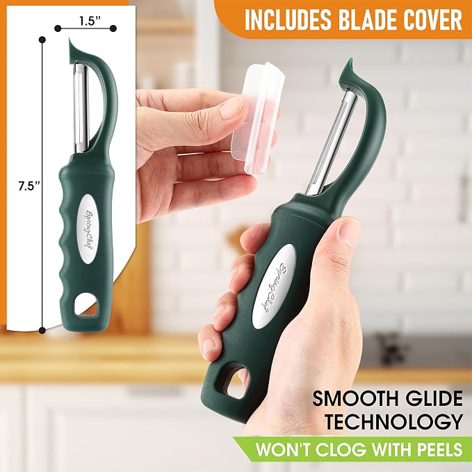 Spring Chef Premium Swivel Vegetable Peelers - Image 3