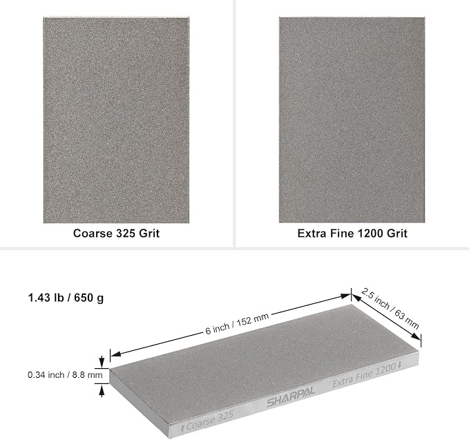 SHARPAL 156N Double-sided Diamond Sharpening Stone Whetstone Knife Sharpener | - Image 4