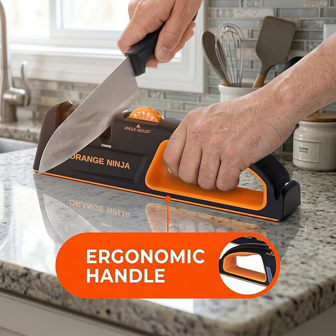 5 Precision Adjust Knife Sharpener- 3-Stage Premium Kitchen Knife Sharpener to - Image 5