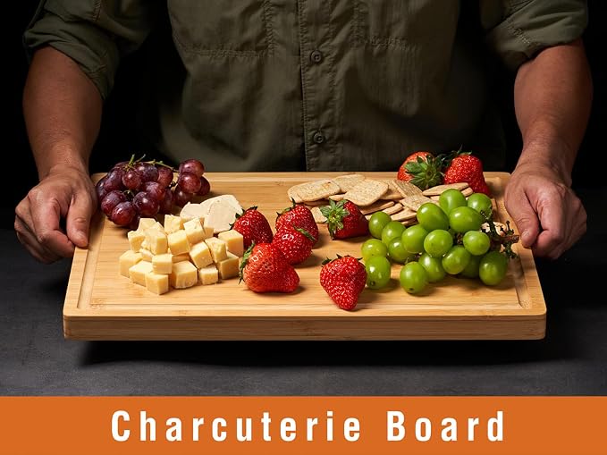 Allsum Large Bamboo Wood Cutting Boards - Image 5