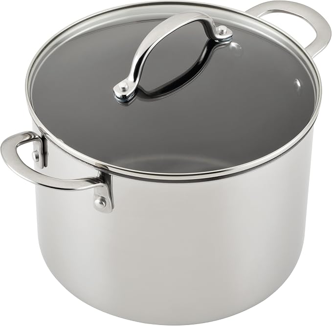 Farberware Millennium Stainless Steel Nonstick Cookware Set, 10-Piece Pot and - Image 10