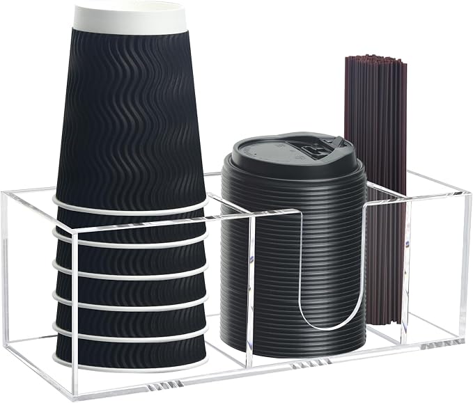 Coffee Bar Accessories and Organizer, Disposable Cup Holder by Unknown