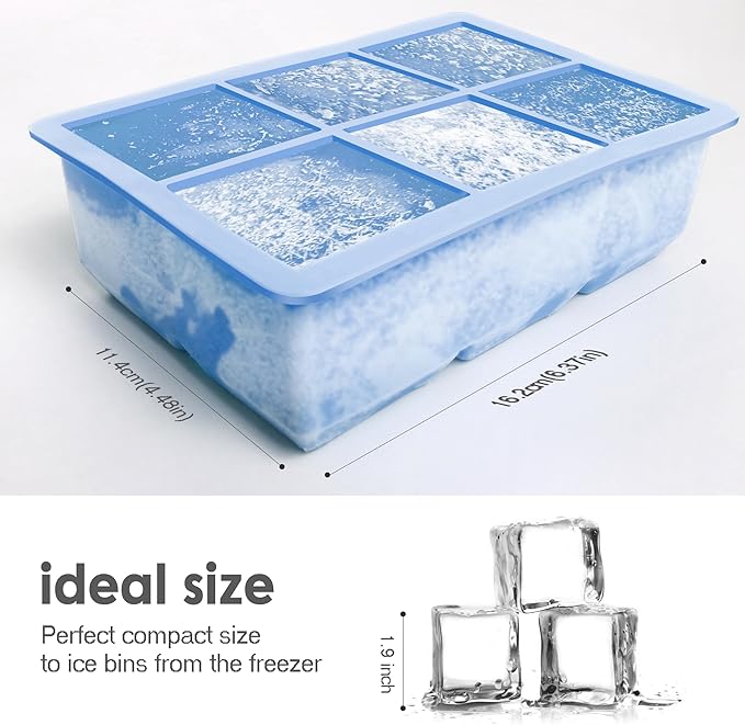 Excnorm Silicone Ice Cube Trays 3 Pack - Image 2