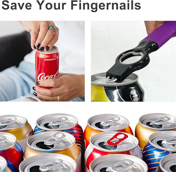 2-Pack Soda Can Opener and Beer Bottle Opener Bartender - Image 3