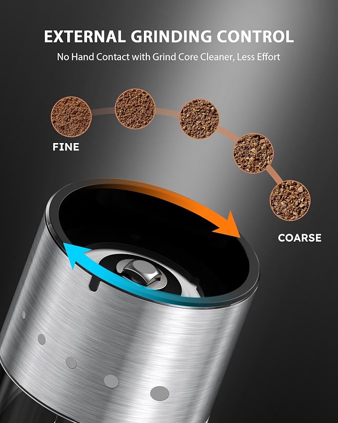 FORLIM Mini Electric Salt and Pepper Grinder Set - Image 5