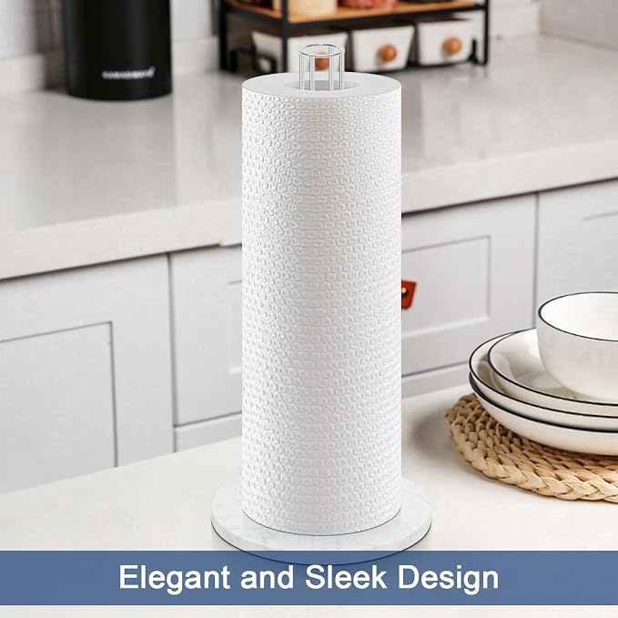 NearMoon Paper Towel Holder Countertop, Sturdy Metal Paper Towel Stand Dispenser - Image 3