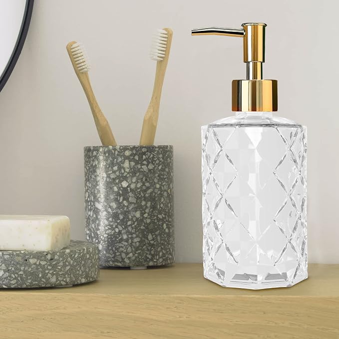Clear Glass Soap Dispenser - Image 4