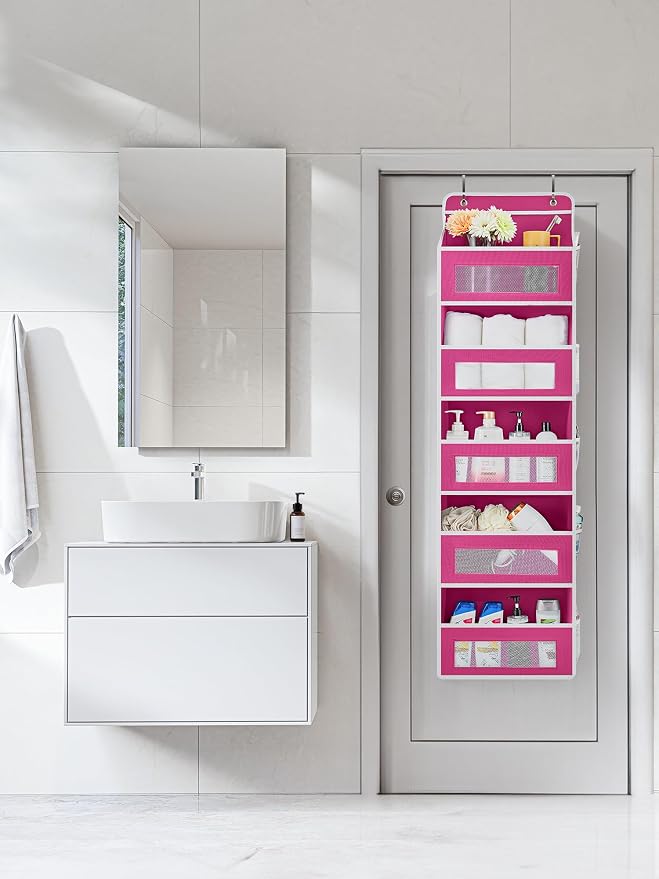 JARLINK Over The Door Organizer Storage, 5 Shelf Hanging Door Organizer - Image 2