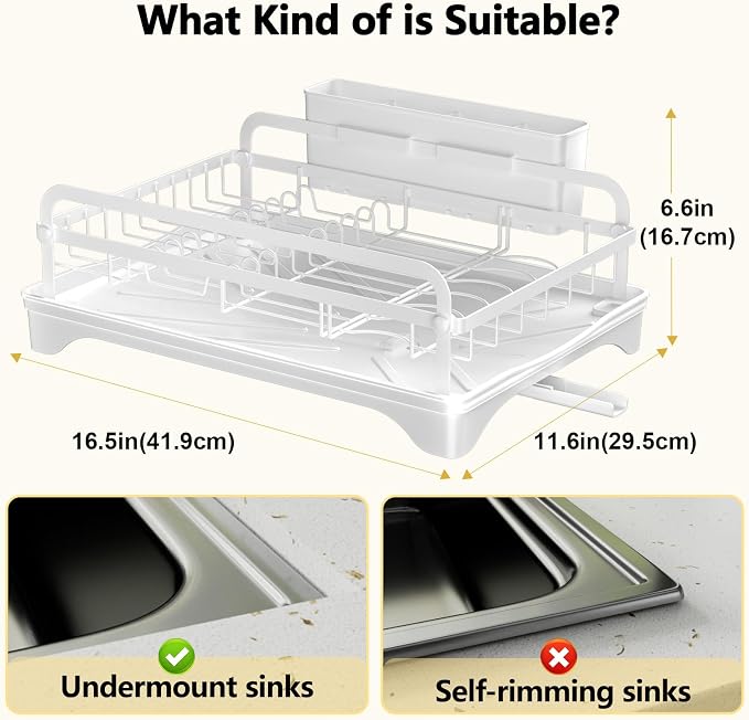 LIYI Dish Drying Rack for Kitchen Counter - Image 6