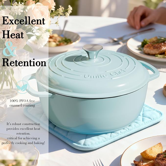 Umite Chef 6QT Enameled Cast Iron Dutch Oven - Image 5