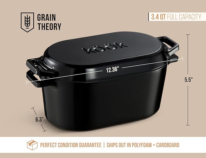 KooK Dutch Oven, for Bread Baking, Sourdough Loaf Pan, - Image 9