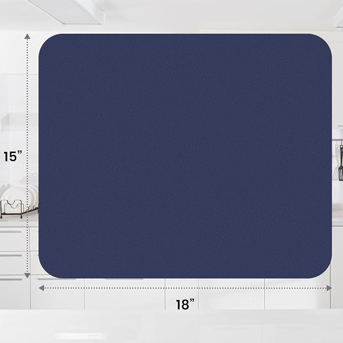 WISELIFE Dish Drying Mat Super Absorbent Drying Mat Large Dish Drying Mats - Image 3