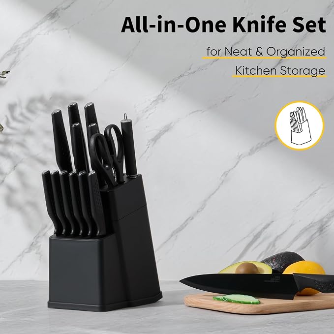 E-far Knife Set, 15-Piece Kitchen Knife Block Set - Image 4
