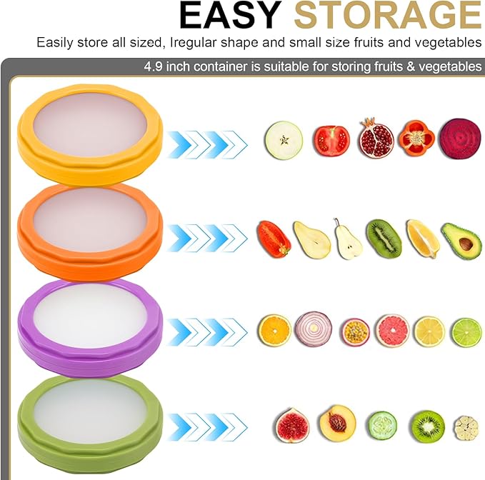 Winb Avocado Saver & Onion Storage Set of 4 Reusable Fruit and Veggie Savers - Image 6