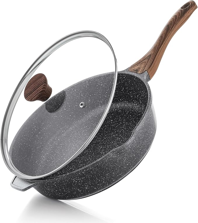 SENSARTE Nonstick Deep Frying Pan Skillet, 11-inch Saute Pan by SENSARTE