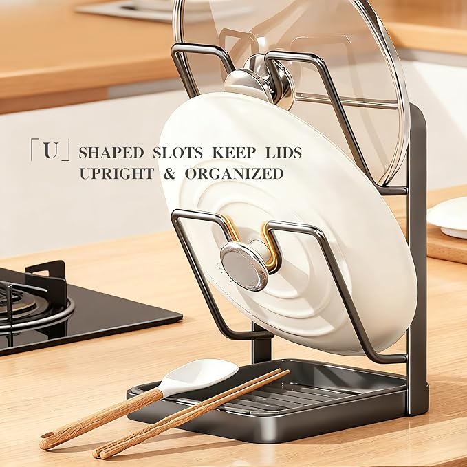 OJJ 2026 Upgraded 304 Stainless Steel Pot Lid Holder While Cooking, Kitchen Pot - Image 2