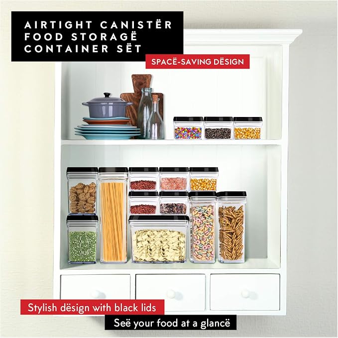 DWËLLZA KITCHEN Set of 6 Mini Airtight Food Storage Containers - Image 2