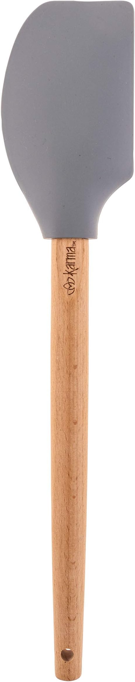 Karma, Silicone Spatula with Wood Handle Heat Resistant, cooking and Mixing - Image 2